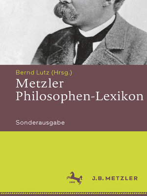 cover image of Metzler Philosophen-Lexikon